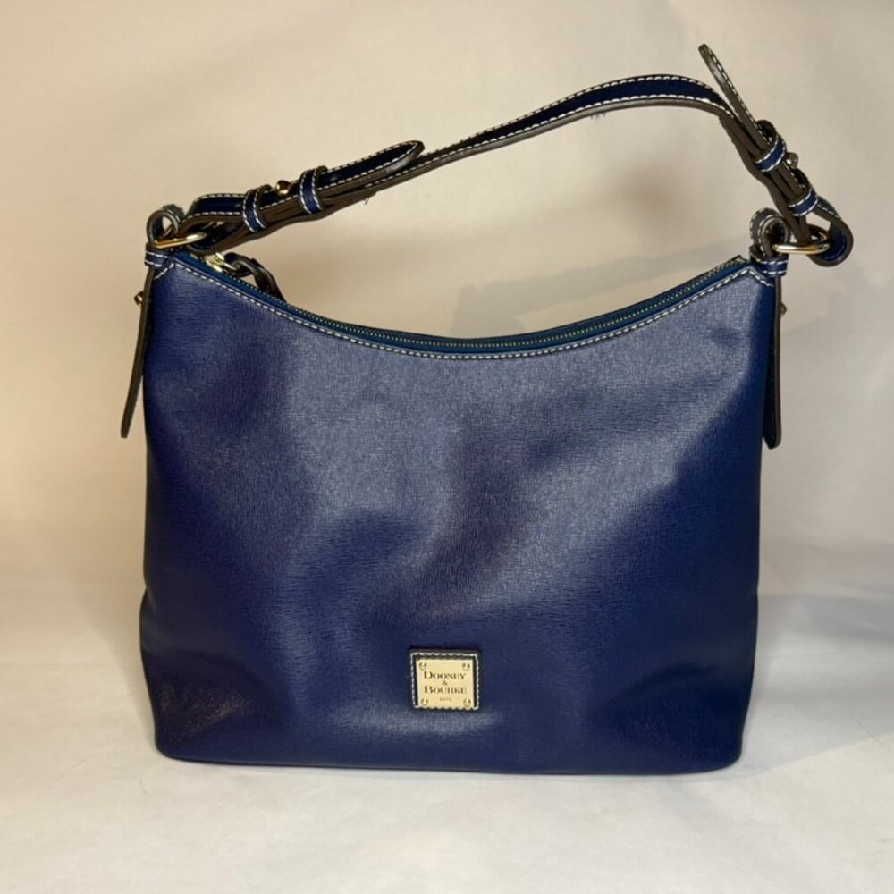 Dooney & Bourke Blue Leather Shoulder Bag